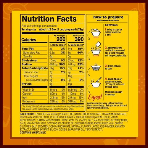 Vista 2 de Manischewitz Kosher Mac & Cheese, 5.5 onzas (paquete de 4) Hecho con queso cheddar real, sin colores artificiales de sabores, certificado Kosher
