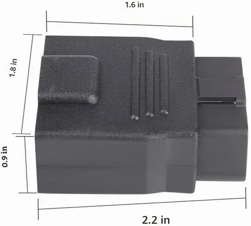Vista 7 de Mini tamaño OBD2 OBDII Full 16 Pin macho a hembra Adaptador de diagnóstico Extensor de diagnóstico OBD Conector de extensión de puerto convertidor
