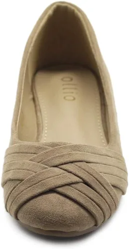 Vista 2 de Ollio - Zapatos planos estilo bailarina para mujer