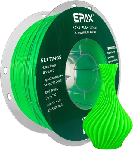 Vista 20 de EPAX High Speed PLA+ Filamento para Impresora 3D, Filamento de Impresión 3D de PLA Rápido, 1.75mm, Precisión Dimensional +/- 0.03 mm, Carrete de 1KG