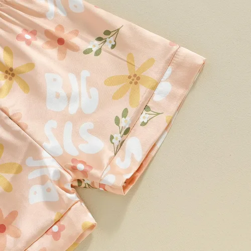 Vista 85 de Conjunto de pijama de manga larga con botones para niña pequeña, conjunto de ropa de dormir