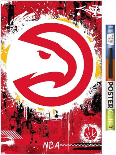 Vista 14 de Trends International NBA Atlanta Hawks - Póster de pared con logotipo Maximalist 23