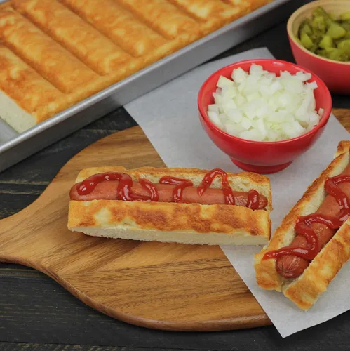 Vista 4 de USA Pan - Molde para pan antiadherente New England para hot dog y roll de langosta, acero aluminizado