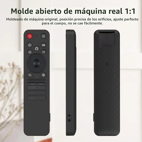 Vista 3 de LEFXMOPHY Funda para LG MR25GA Funda protectora remota compatible con LG OLED Smart TV C5 B5 G5 M5 Series Remote 2025 - Negro