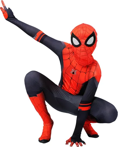 Vista 3 de HSXEGIT Disfraz de superhéroe para niños, estilo 3D, elástico, traje de superhéroe para fiesta de disfraces