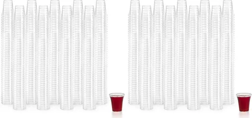 Vista 8 de Bekith Paquete de 1000 vasos de comunión, vasos desechables de plástico para bandejas estándar de comunión sagrada, 0.5 onzas, transparente