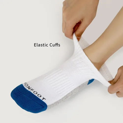 Vista 5 de MONFOOT 6 pares de calcetines diarios de ajuste cómodo para hombres y mujeres