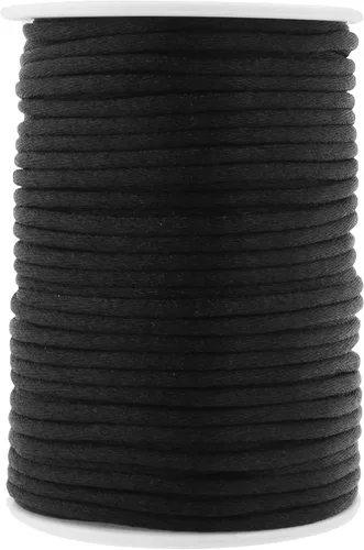 Vista 136 de Mandala Crafts Cordón de satén de cola de rattail de 0.02 in para nudos chinos de macramé