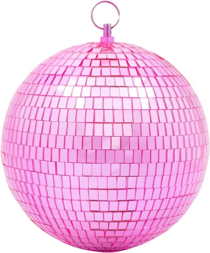 Vista 10 de Decoración de bola de discoteca de espejo, bolas de espejo de escenario de 6 pulgadas, adornos de bola de discoteca dorada, decoraciones Dorado