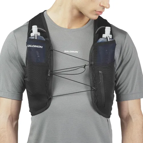 Vista 6 de Salomon ADV HYDRA VEST 4 Paquete de hidratación para correr Negro