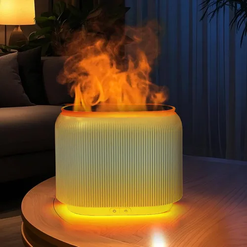 Vista 10 de LIFFY Difusor de aceite esencial de aromaterapia, lámpara original de terapia de sal del Himalaya, humidificador ultrasónico de niebla fría de gran