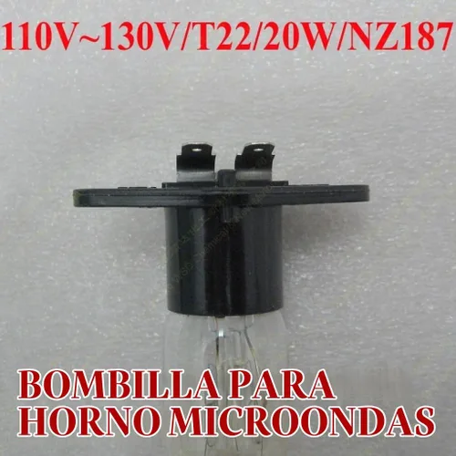 Vista 4 de Paquete de 2, gestionado por Amazon, nuevo horno microondas bombilla bombilla globo Z187 125V 20W