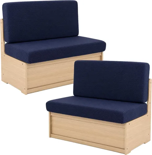 Vista 13 de NILUOH Juego de cojín lavable para sofá y respaldo de autocaravana, fundas elásticas de cojín elásticas para comedor de caravana, aptas para 01