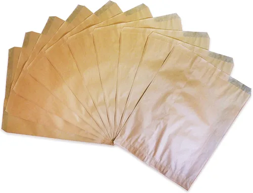 Vista 9 de CuteBox - 100 bolsas de regalo de papel plano marrón kraft de 4 x 6 pulgadas para mercancías, manualidades, recuerdos de fiesta, venta al por menor