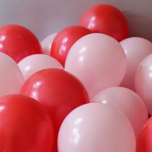 Vista 3 de Globos rojos de fiesta, paquete de 100 globos de 12 pulgadas para San Valentín, cumpleaños, boda, aniversario, despedida de soltera, Navidad