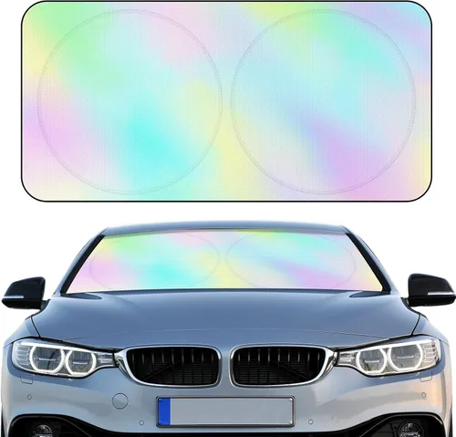 Vista 18 de Parasol plegable para parabrisas de coche, cubreventanas frontales para coche, accesorios para coche, protección contra el calor y los rayos UV