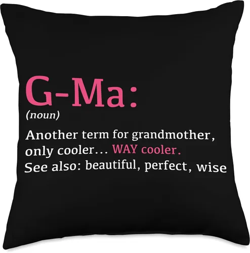 Vista 5 de Gifts For G-Ma G-Ma: Funny Definition Noun-Nother Term - Almohada de 16 x 16 pulgadas, multicolor