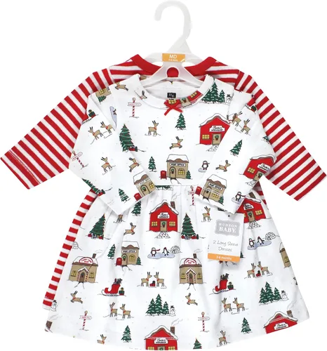 Vista 2 de Hudson Baby Vestidos de algodón para bebés y niñas