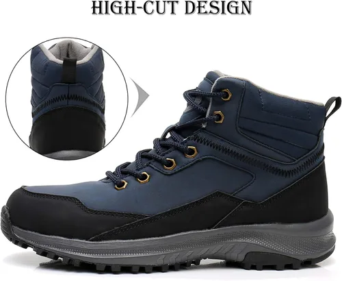 Vista 2 de UPSOLO Botas de trabajo de nieve cálidas de invierno para hombre