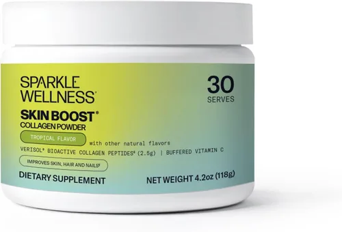 Vista 18 de Sparkle Wellness VERISOL - Péptidos de colágeno hidrolizados bioactivos Suplemento de colágeno en polvo con vitamina C para la salud de la piel