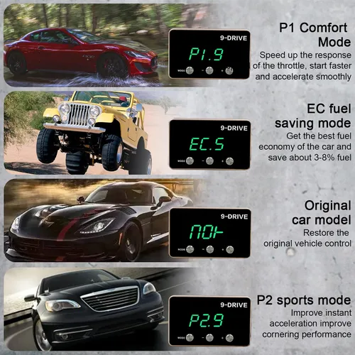 Vista 5 de Controlador de Respuesta del Acelerador, Controlador de Acelerador de 9 Unidades, Acelerador de Pedal Inteligente Electrónico para Carreras
