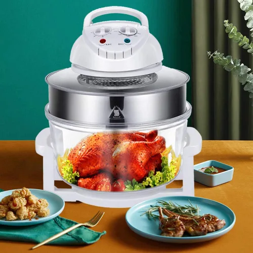 Vista 2 de LYNICESHOP Freidora de aire, cocina eléctrica multifunción infrarroja Turbo freidora de aire horno de convección asador turbo horno de convección