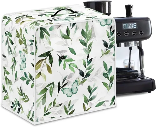 Vista 35 de DISNIMO Cubierta antipolvo para cafetera de mariposa azul, fundas para máquina de hacer café de cocina con mango superior, cubierta