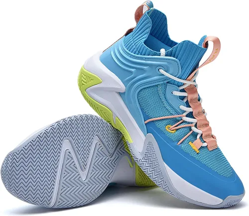 Vista 4 de UrAcon Men's Basketball Shoes, Non Slip and Breathable Outdoor Shoes, Fashionable Training Shoes, Ankle Protection, Professional Sports