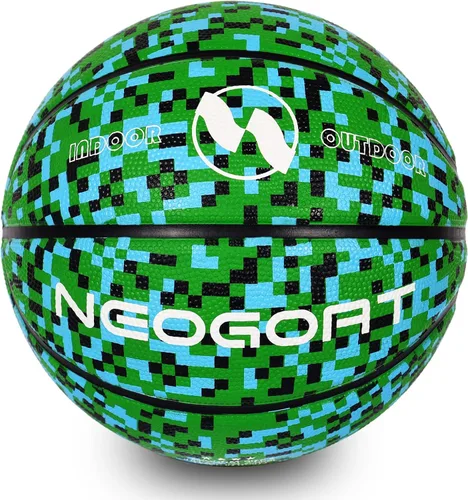 Vista 24 de Pelota de baloncesto para niños y jóvenes tamaño 4/5 25.5/27.5", Pelota de baloncesto de goma gruesa y duradera de alto rebote NEOGOAT tamaño 4/5