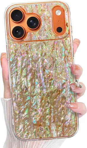 Vista 72 de Bonoma - Funda para iPhone 17 Pro Max 2025 con cristales brillantes, purpurina brillante