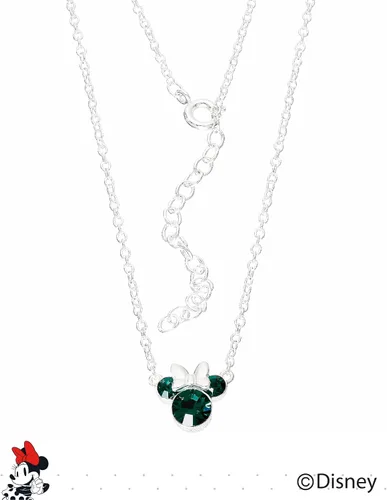 Vista 7 de Disney Minnie Mouse Crystal Birthstone Jewelry, Birth Month Pendant Necklace, Silver Plated