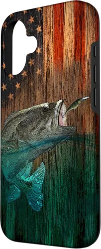 Vista 2 de iPhone 16 Largemouth Bass pesca pescadores caso