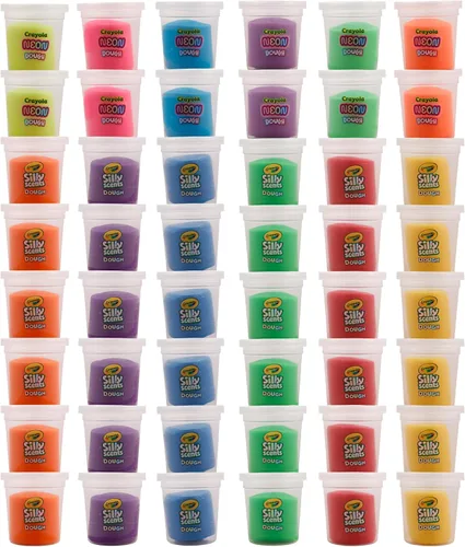 Vista 4 de Crayola Silly Scents - Masa de 48 unidades, tubos de 3 onzas, recuerdos de fiesta y juguetes para niños, juguetes no tóxicos para diversión