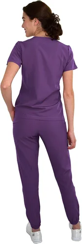 Vista 3 de Conjunto de ropa quirúrgica de punto elástico para mujer GT 4FLEX