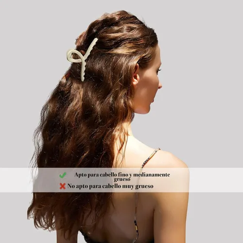 Vista 5 de Pinzas para el cabello de 4.3 pulgadas, grandes, antideslizantes, grandes mate, clip de mariposa para cabello fino y grueso, paquete de 4
