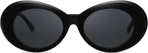Vista 2 de SojoS Clout SJ2039, lentes de sol modelo ovalado de estilo clásico, inspirados en Kurt Cobain.