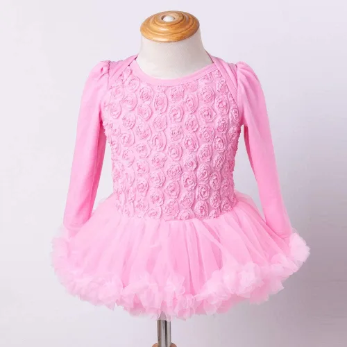 Vista 9 de HUAANIUE Newborn Baby Girl Christmas Outfit Romper Tutu Dress With Headband Birthday