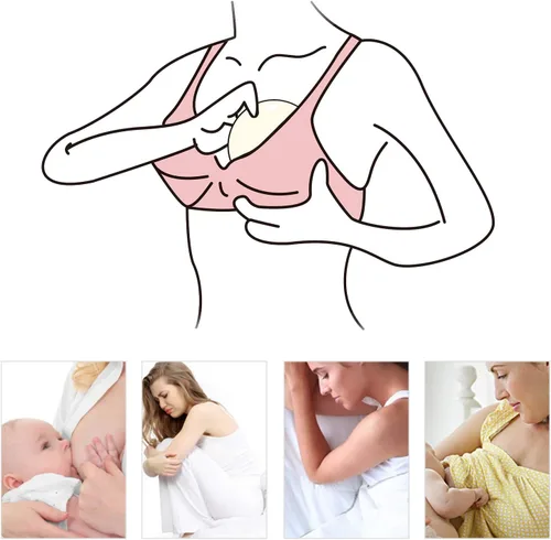 Vista 7 de PHOGARY 14 almohadillas de lactancia lavables, almohadillas reutilizables de bambú orgánico con bolsa de lavandería y bolsa de almacenamiento