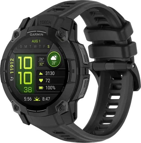 Vista 21 de Correas de Repuesto para Relojes Garmin Instinct, Correa de Silicona Suave Compatible con Garmin Instinct 2/Solar/Tactical Verde militar