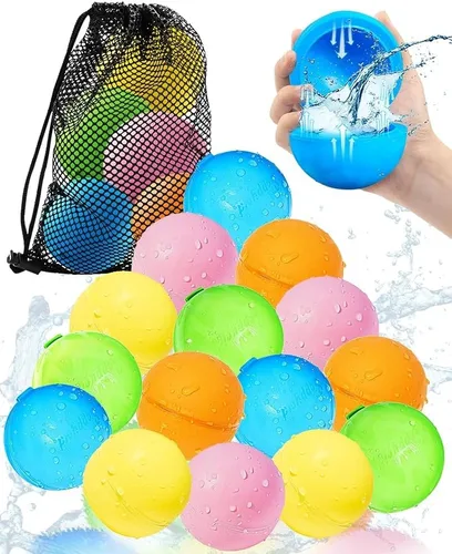 Vista 8 de SOPPYCID - Globos de bomba de agua reutilizables, juguete de verano, juguete de agua para niños y niñas, juguetes de piscina y playa para niños de 3