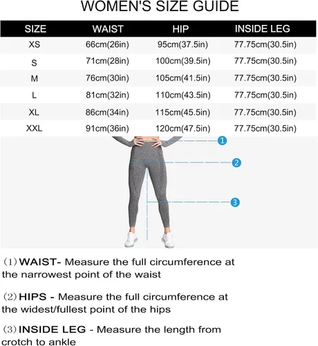 Vista 6 de Aoxjox Leggings de cintura alta para mujer para entrenamiento gimnasio sin costuras pantalones de yoga