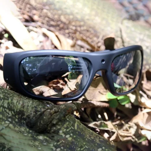 Vista 2 de OhO Gafas Inteligentes, Gafas de Sol Deportivas con Cámara HD y Memoria Integrada de 32GB, Gafas de Sol UV400 para Deportes al Aire Libre