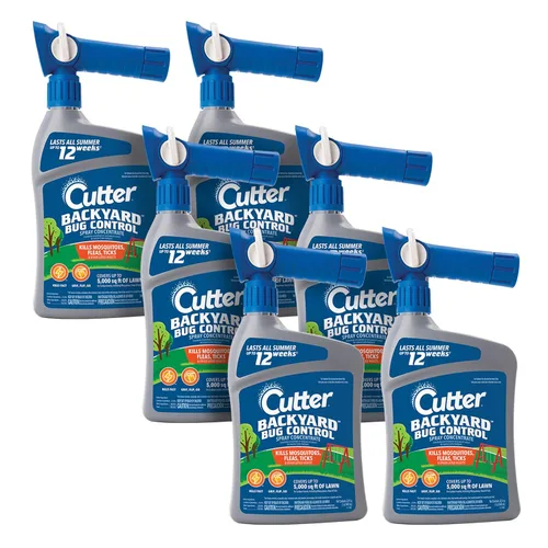 Vista 14 de Cutter Concentrado en aerosol para control de insectos en el patio trasero (paquete de 3), mata mosquitos, pulgas y hormigas listadas, 32 fl oz