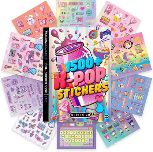 Vista 12 de Fashion Angels Más de 2,000 cuadernos de calcomanías del alfabeto, incluye divertidas y coloridas calcomanías de letras para manualidades, ideal
