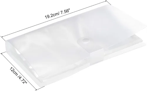 Vista 2 de PATIKIL Soporte para tarjetas de visita, 1 paquete de plástico portátil para tarjetas, libro organizador de tarjetas de nombre para mujeres