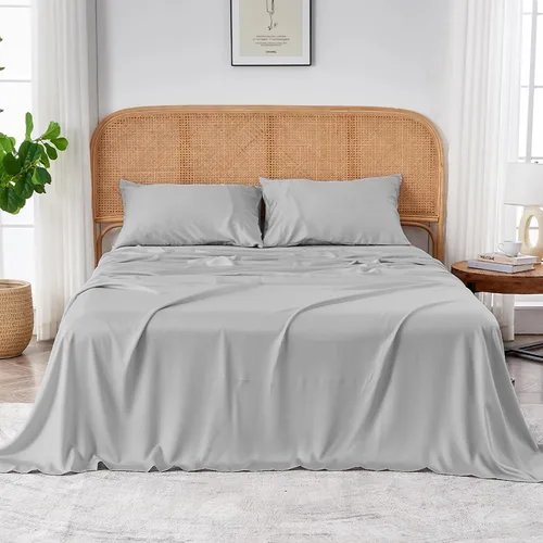 Vista 20 de Sijo AiryWeight Set de sábanas de Tencel, 100% Lyocell derivado del eucalipto, extremadamente suave, ganador de las mejores sábanas de enfriamiento