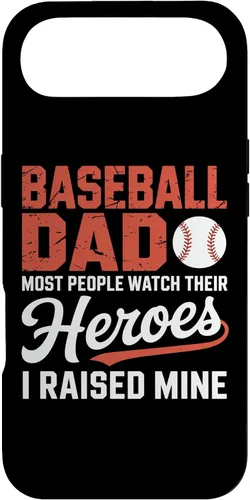 Vista 27 de Baseball Dad Most People Watch Their Heroes I Raised Mine Case for iPhone 16