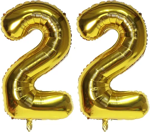 Vista 26 de Globos digitales dorados de 40 pulgadas, con número 10, globos de helio para decoraciones de fiesta de cumpleaños y suministros para decoración