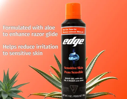 Vista 6 de Gel de afeitar Edge Advanced para piel sensible, 7 onzas (paquete de 6)