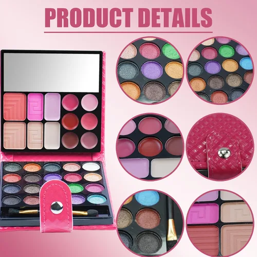 Vista 3 de FantasyDay Juego de regalo de maquillaje todo en uno Kit completo de maquillaje para mujeres, paquete esencial de iniciación incluye 20 paletas
